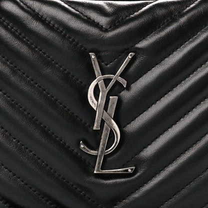 Saint Laurent Calfskin Matelasse Monogram Lou Camera Bag Black 8 of 10