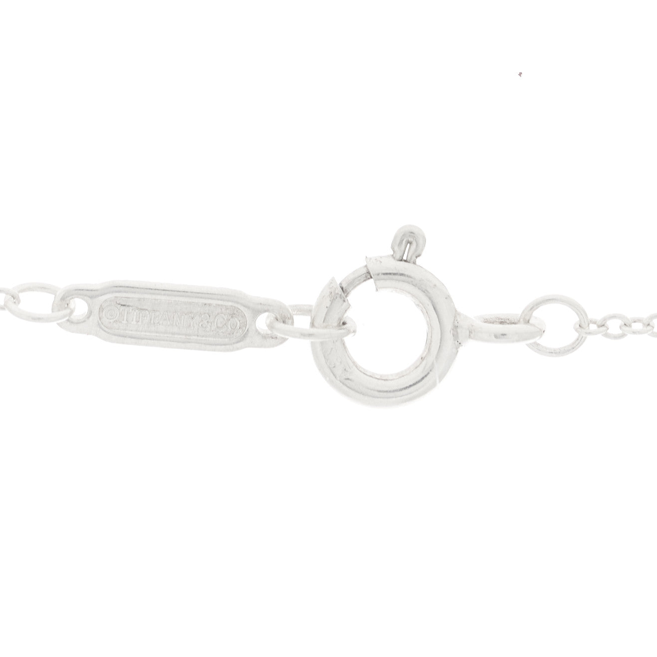 Tiffany Sterling Silver 1837 Interlocking Circles Pendant Necklace 4 of 7