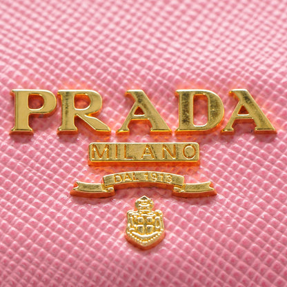 Prada Saffiano Metal Card Case Geranio 7 of 7