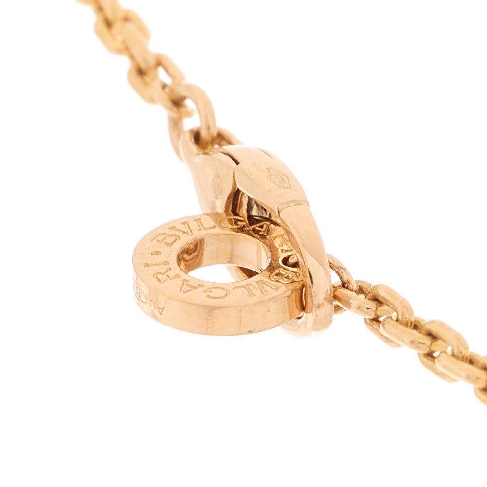 Bulgari 18K Rose Gold Diamond Carnelian Serpenti Viper Pendant Necklace 5 of 6
