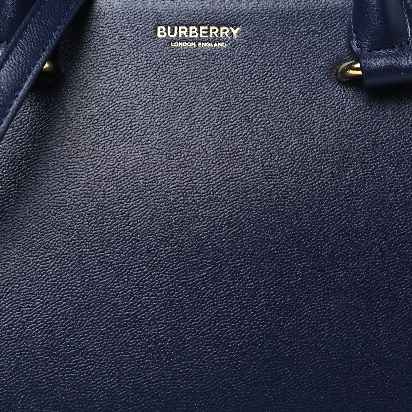 Calfskin Mega Check Mini Banwell Tote Dark Canvas Blue