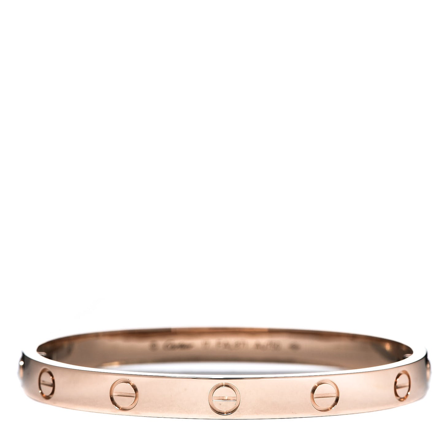 18K Pink Gold LOVE Bracelet 17