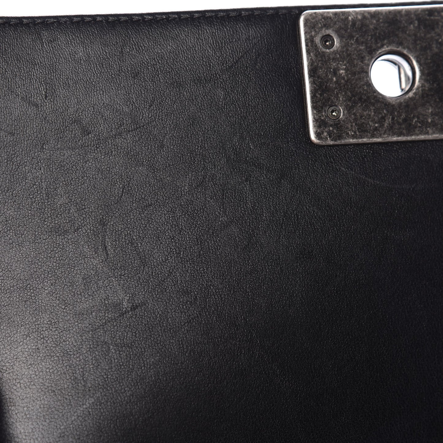 Lambskin Quilted Medium Boy Flap Black