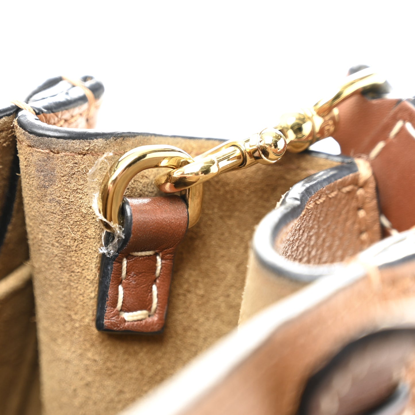 Calfskin Mini Gate Tote Caramel