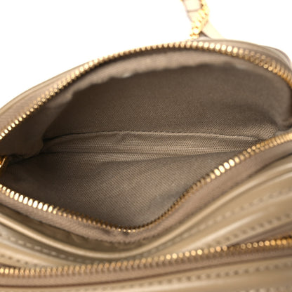 Burberry Calfskin Embossed Monogram Camera Chain Bag Honey 8 of 12