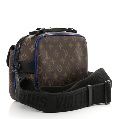 Louis Vuitton Monogram Macassar S Lock Messenger Blue 3 of 10