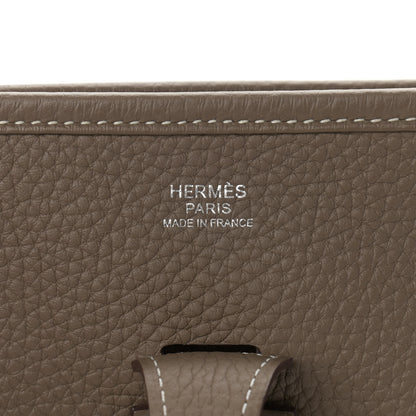 Hermes Taurillon Clemence Evelyne III PM Etoupe 5 of 9