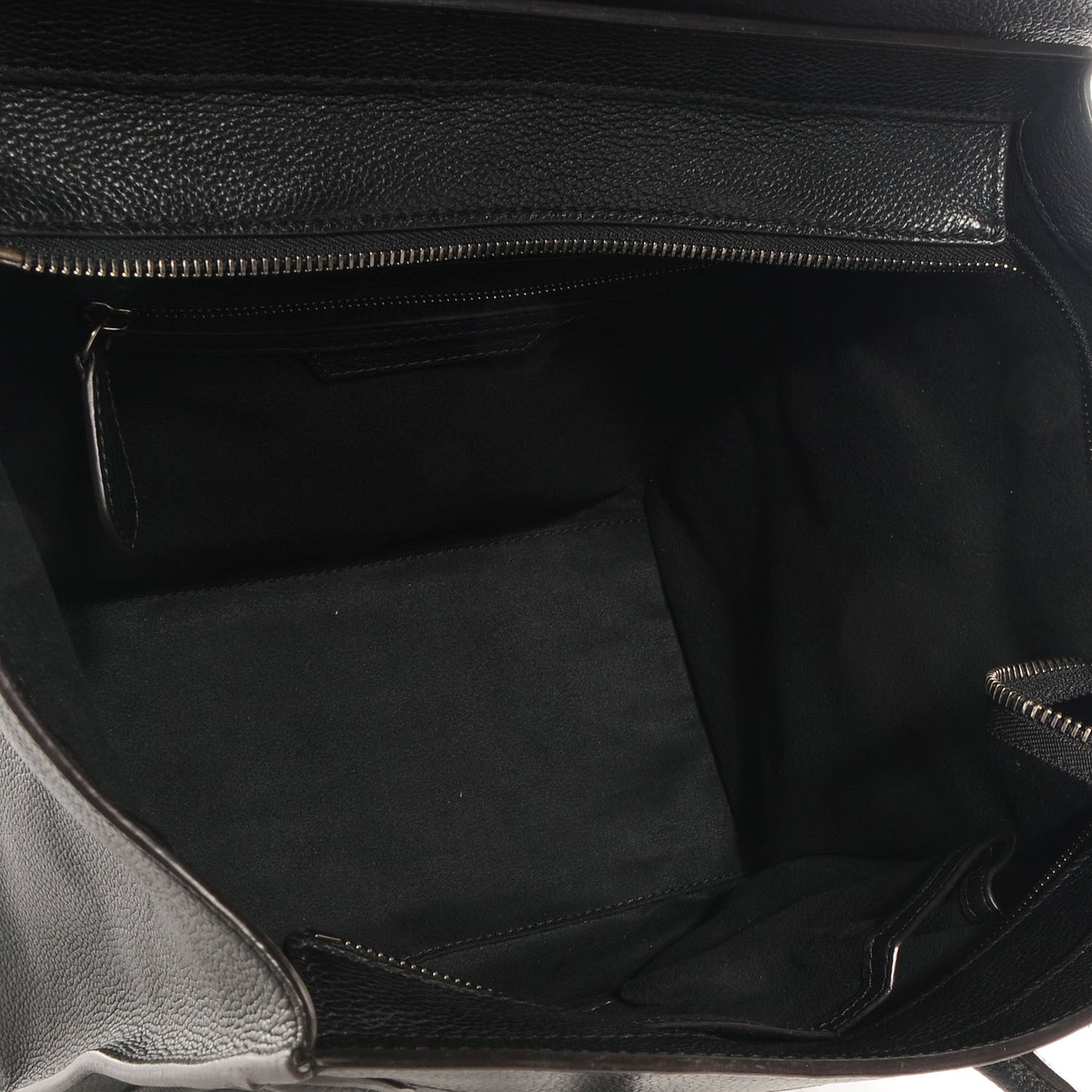 Drummed Calfskin Mini Luggage Black