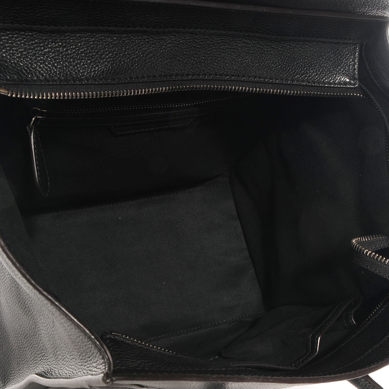 Celine Drummed Calfskin Mini Luggage Black 5 of 9