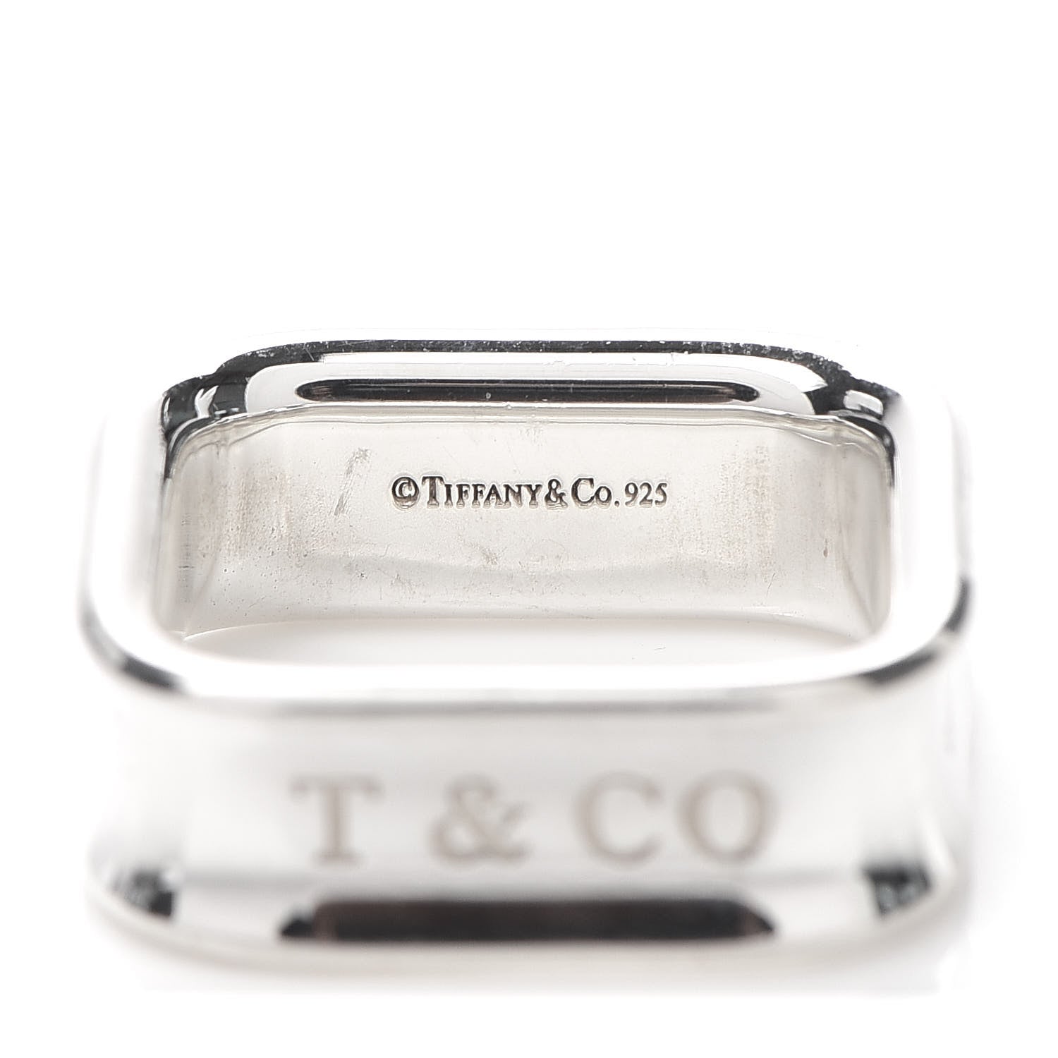 Tiffany Sterling Silver 1837 Square Ring 57 8 5 of 5