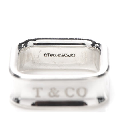 Tiffany Sterling Silver 1837 Square Ring 57 8 5 of 5