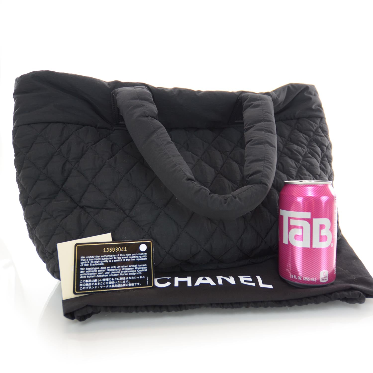 Chanel Nylon Coco Cocoon Tote Black 3 of 8