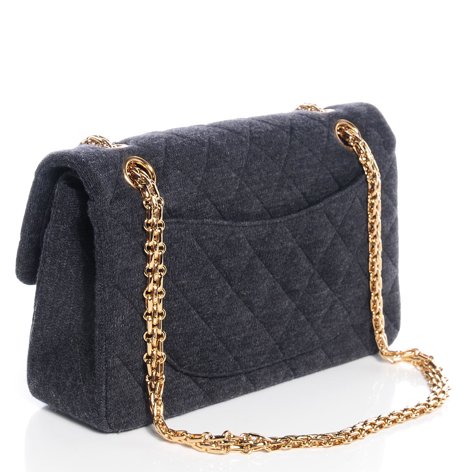 Chanel Jersey Small Double Flap Navy 3 of 9