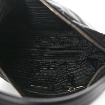 Prada Tessuto Nylon Saffiano Sacca Shoulder Bag Black 5 of 9