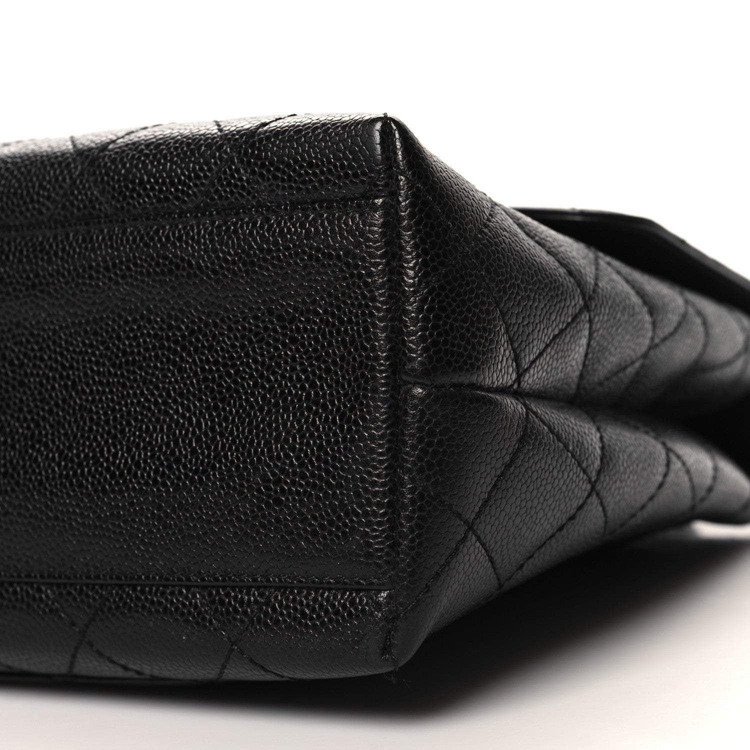 Chanel Caviar Quilted Jumbo Kelly Flap Black 12 of 12