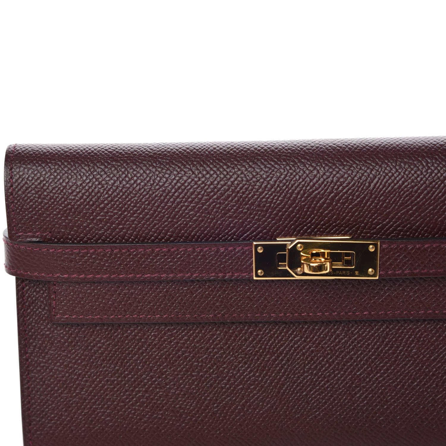 Hermes Epsom Kelly Longue Wallet Bordeaux 10 of 11