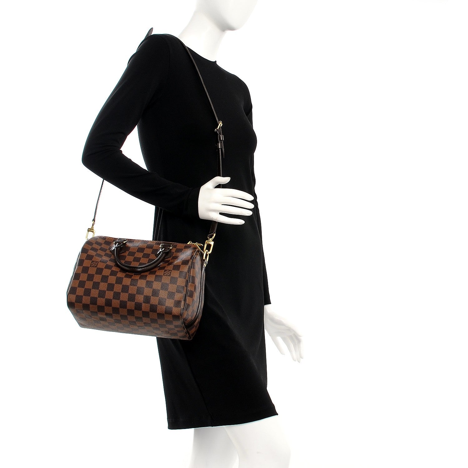 Louis Vuitton Damier Ebene Speedy Bandouliere 25 2 of 10