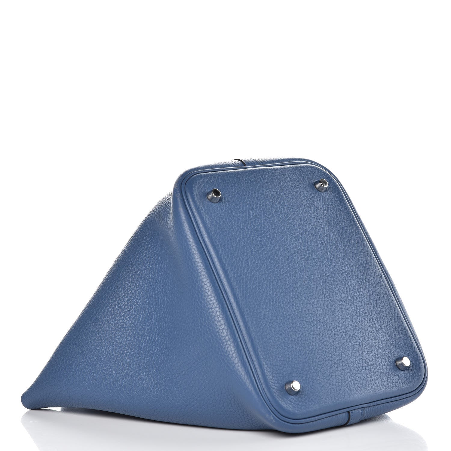 Hermes Taurillon Clemence Picotin Lock 22 MM Bleu Agate 4 of 12