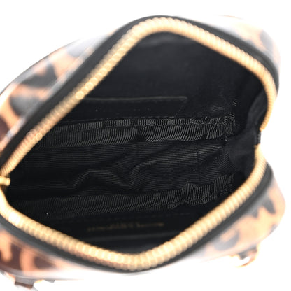 Saint Laurent Calfskin Heart Leopard Print Monogram Baby Lou Camera Bag Toffee 5 of 12