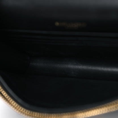 Saint Laurent Smooth Calfskin Classic Monogram Kate Tassel Chain Wallet Black 6 of 8
