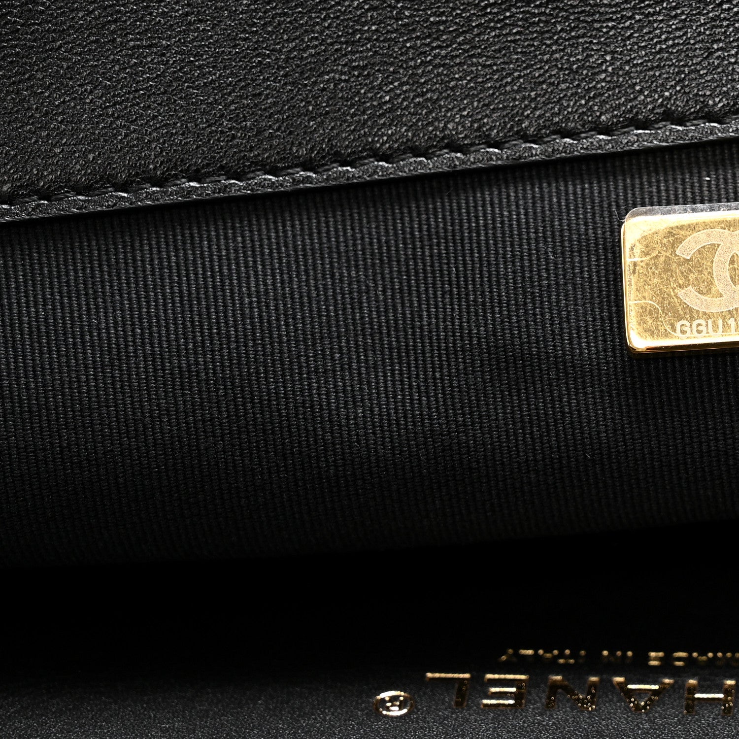 Chanel Shiny Lambskin Quilted Chain Around Shopping Tote Black 7 of 12