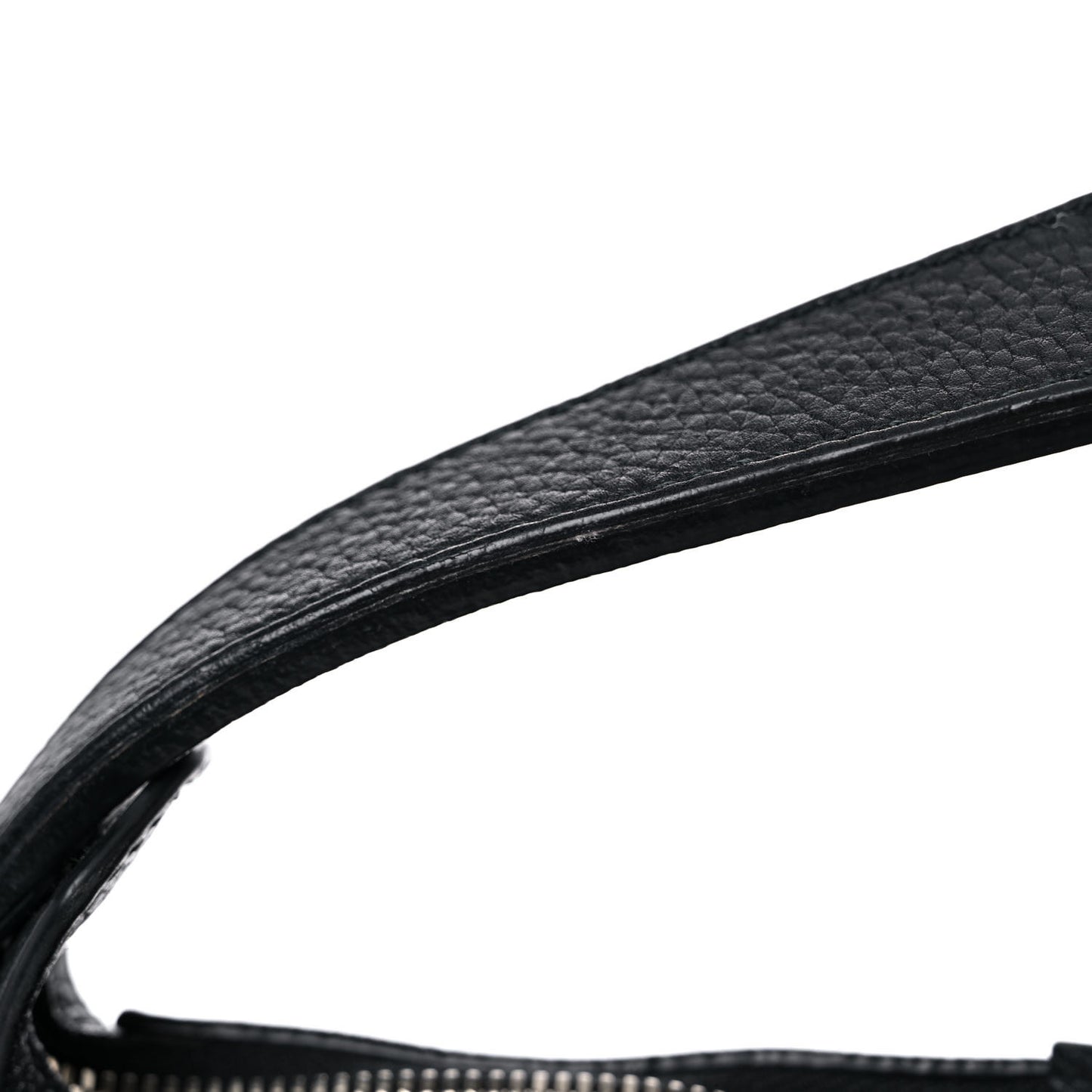 Pebbled Calfskin Large Soho Hobo Black