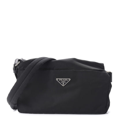 Prada Tessuto Nylon Shoulder Bag Black 2 of 9