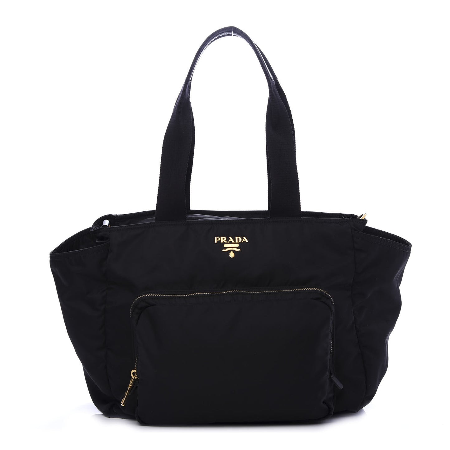 Tessuto Nylon Vela Diaper Bag Black