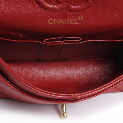 Chanel Lambskin Quilted Medium Double Flap Red 6 of 10
