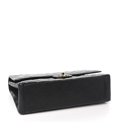 Chanel Caviar Quilted Maxi Double Flap Black 3 of 9