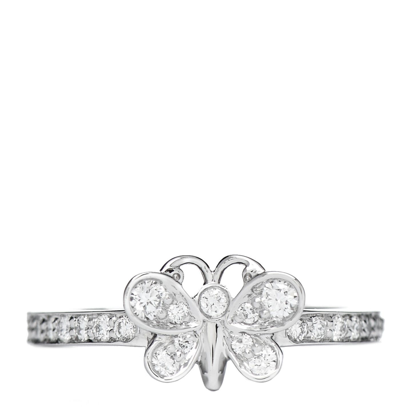 Platinum Diamond Enchant Butterfly Ring 49 5
