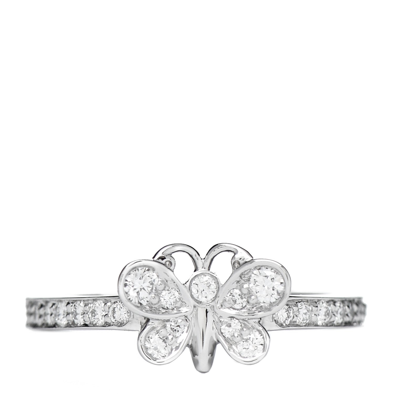 Tiffany Platinum Diamond Enchant Butterfly Ring 49 5 1 of 7