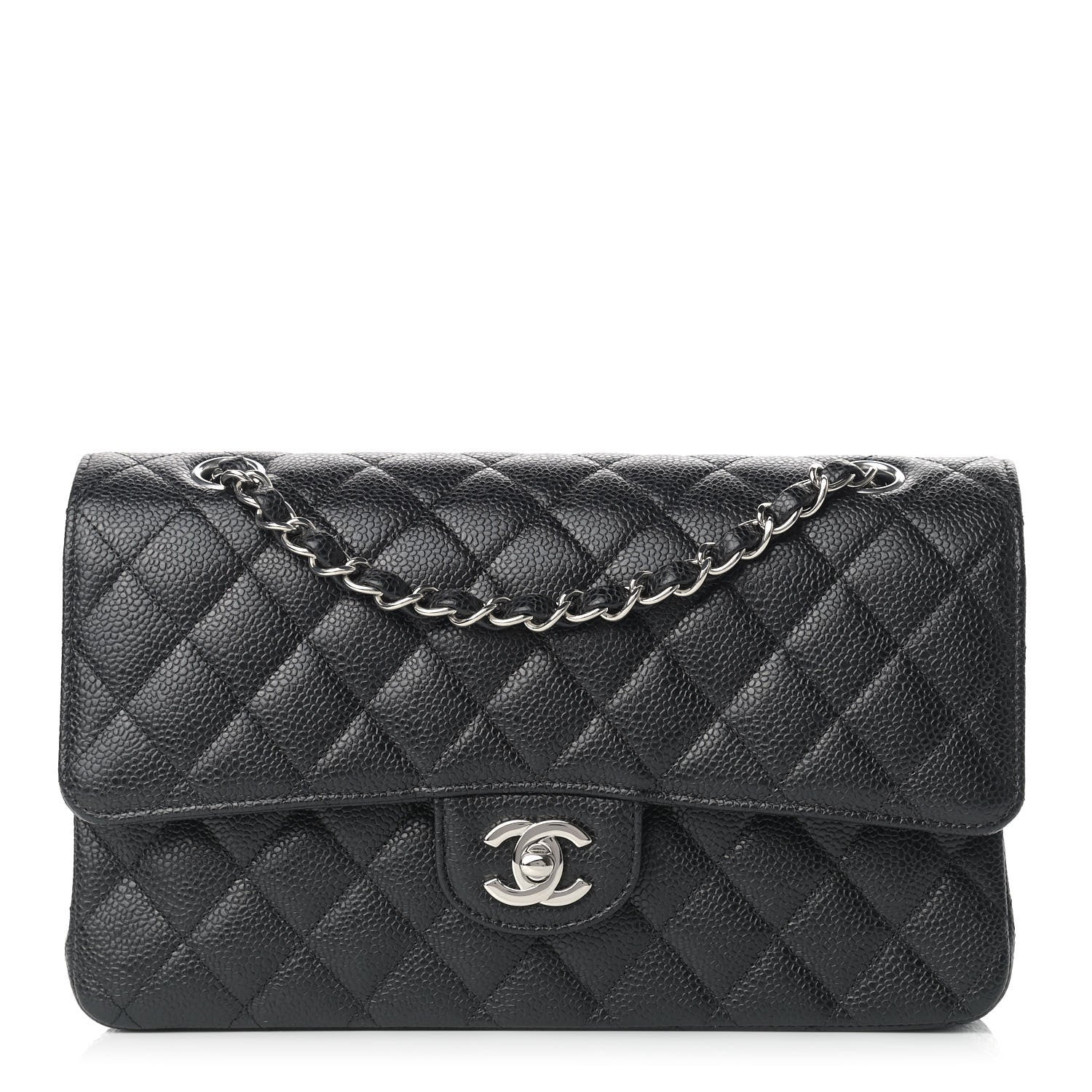 Chanel Caviar Quilted Medium Double Flap Black 1 of 9