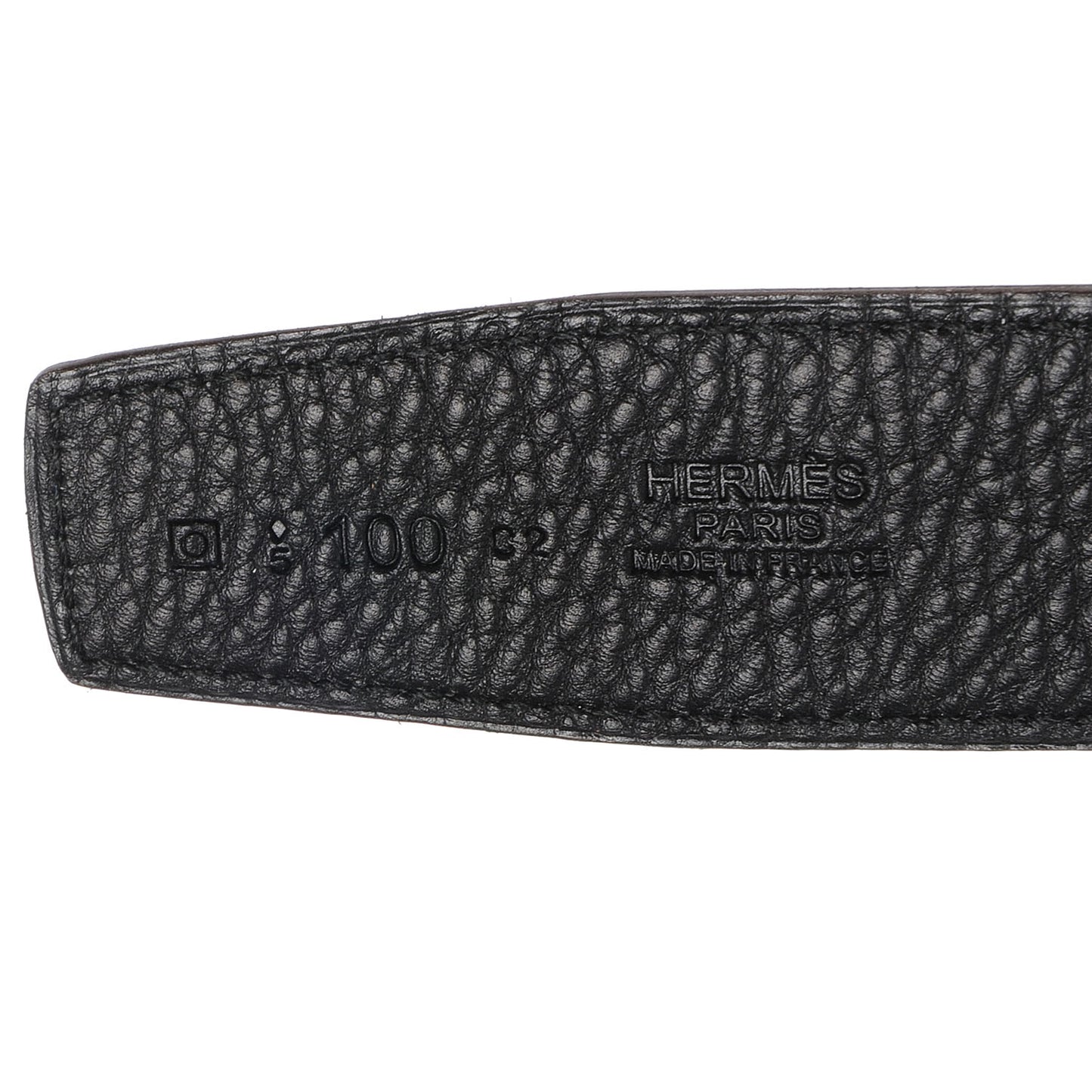 Box Clemence Reversible Constance 32mm H Belt Strap 100 Black