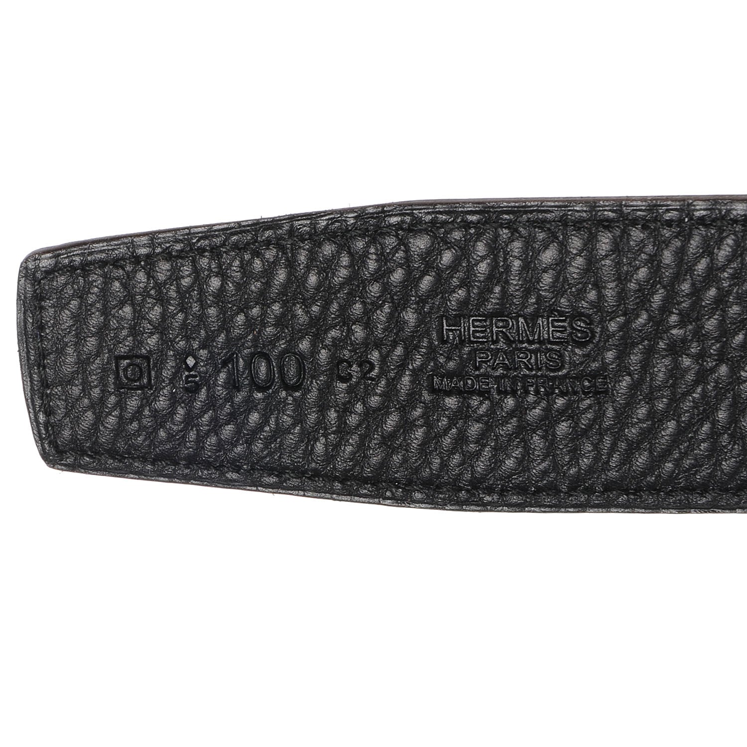 Hermes Box Clemence Reversible Constance 32mm H Belt Strap 100 Black 5 of 6