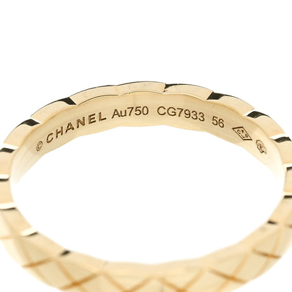 Chanel 18K Yellow Gold Mini Coco Crush Ring 56 7.5 4 of 5