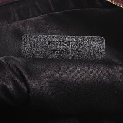 Saint Laurent Leather Oversized MUSE Black Cherry 7 of 7