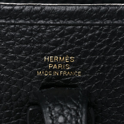 Hermes Taurillon Clemence Evelyne TPM Black 6 of 12