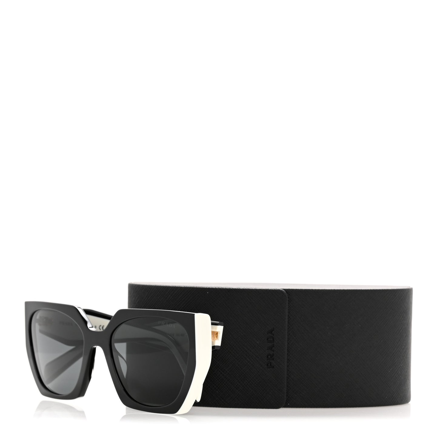 Acetate Sunglasses SPR 15W Black White
