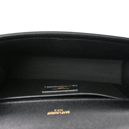 Saint Laurent Grain De Poudre Medium Classic Monogram Kate Satchel Black 5 of 9