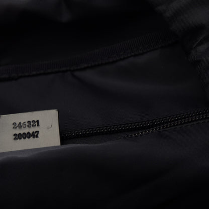 Gucci GG Supreme Monogram Large Interlocking G Double Buckle Backpack Navy 6 of 8