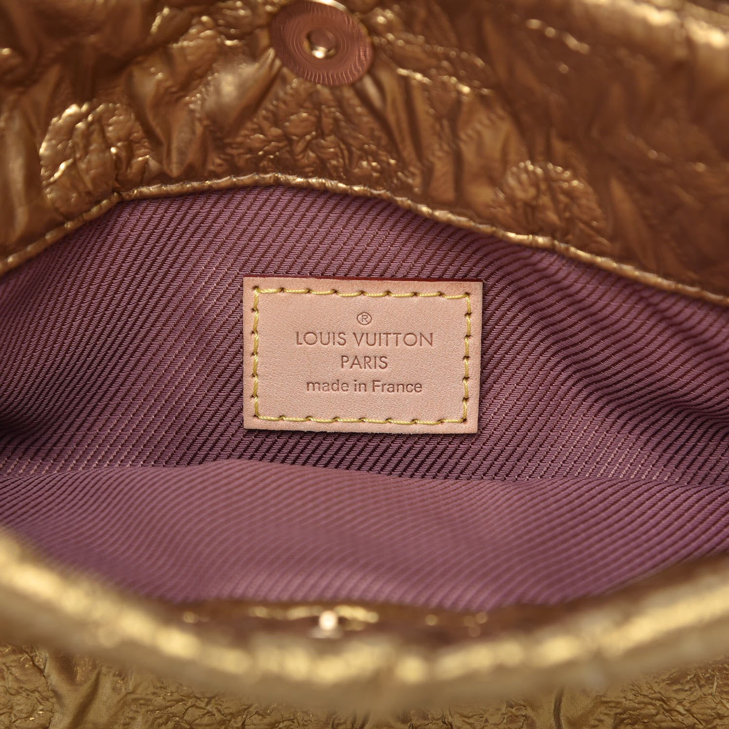 Louis Vuitton Jacquard Quilted Monogram Limelight Clutch PM Gold 8 of 10