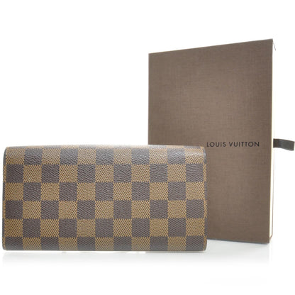 Louis Vuitton Damier Ebene Sarah Wallet 2 of 7
