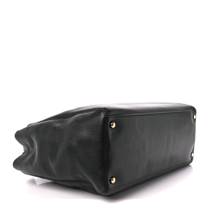 Chanel Calfskin Cerf Executive Shopper Tote Black 4 of 10
