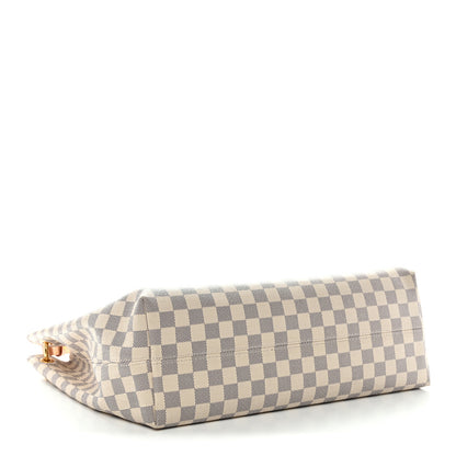 Louis Vuitton Damier Azur Graceful MM Rose Ballerine 4 of 13