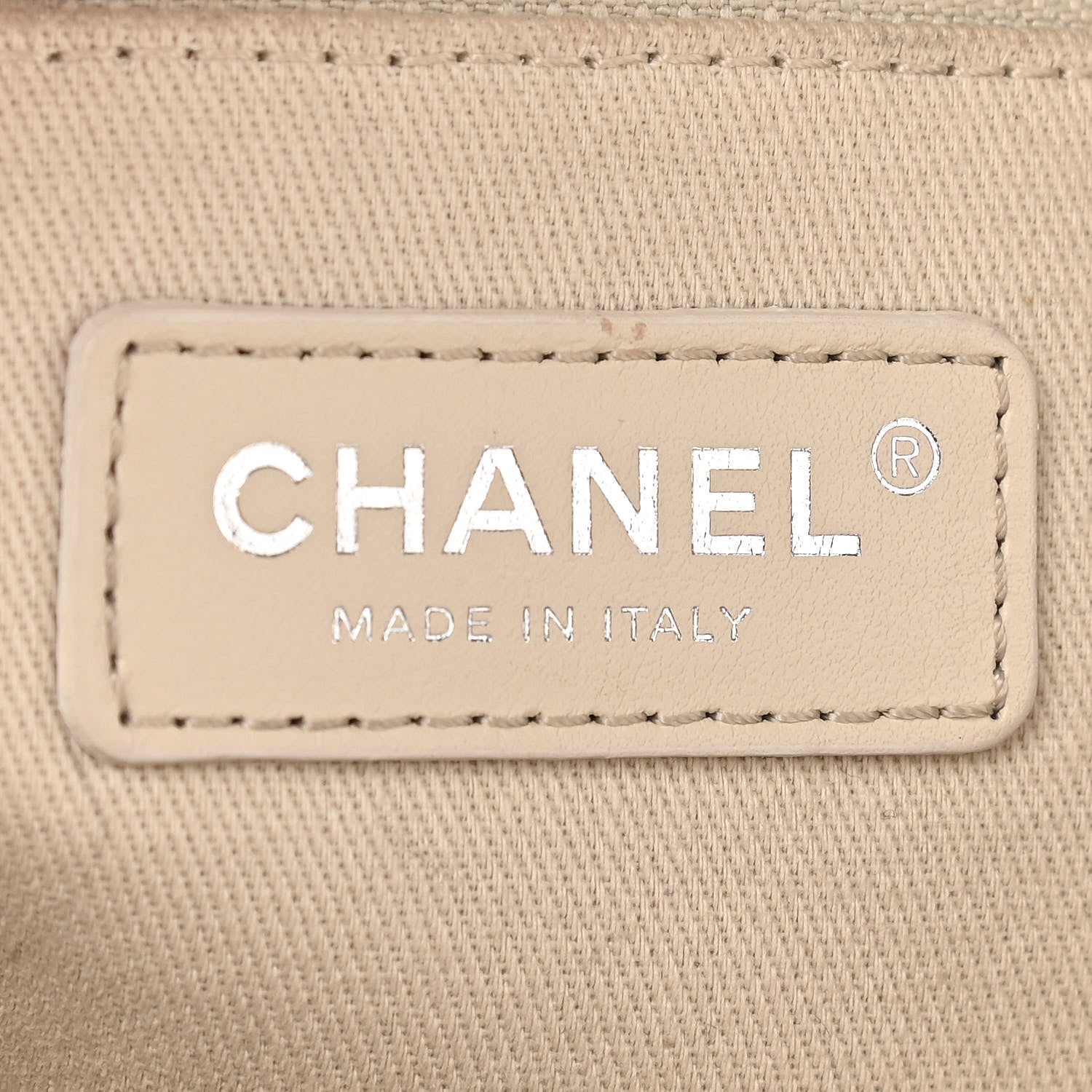 Chanel Mixed Fibers Calfskin Mini Deauville Tote Beige 6 of 12
