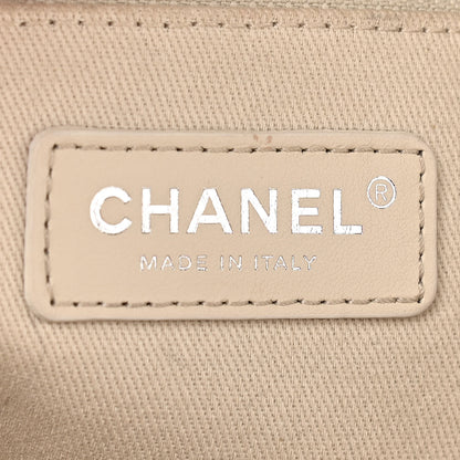 Chanel Mixed Fibers Calfskin Mini Deauville Tote Beige 6 of 12