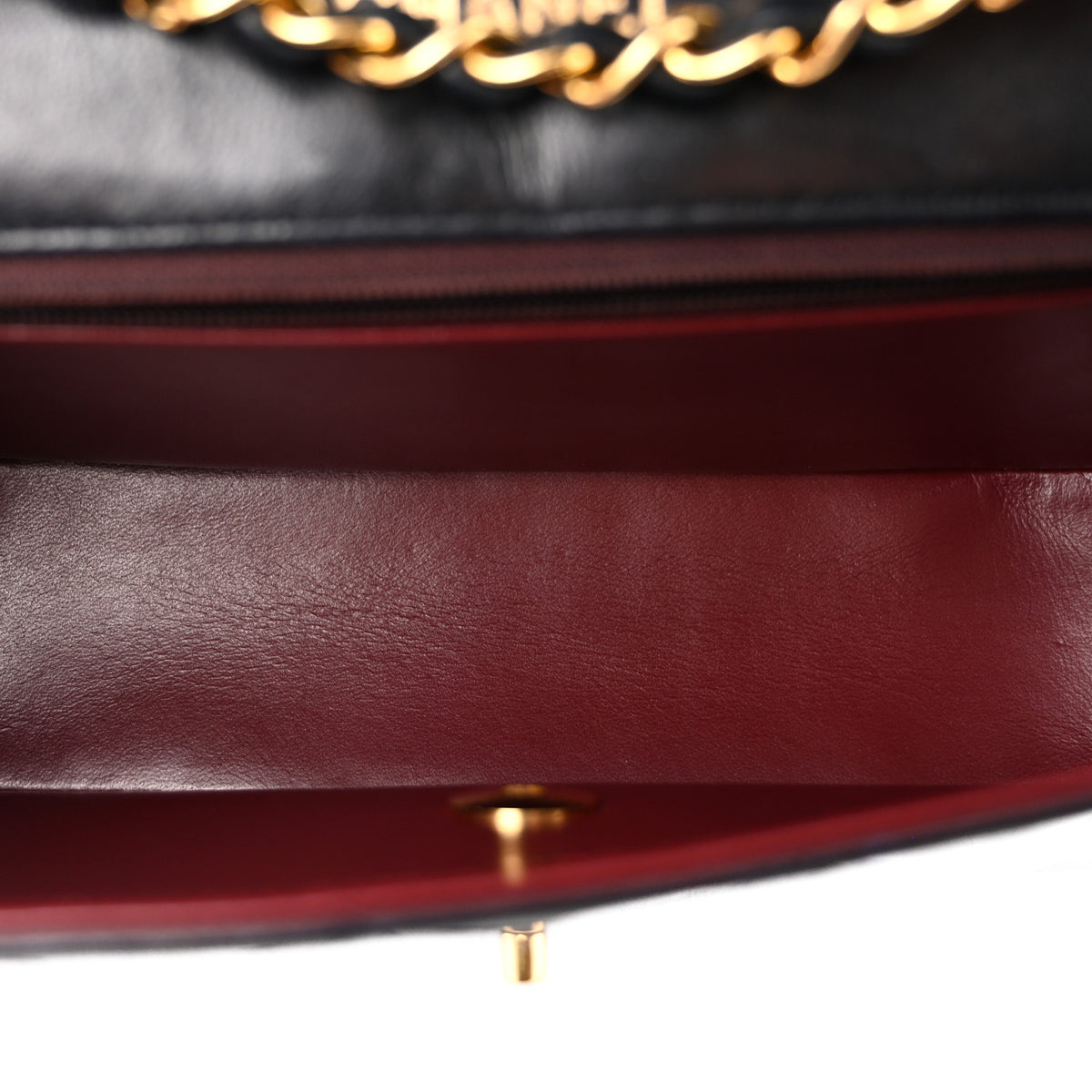 Chanel Lambskin Diamond Stitch Envelope Single Flap Black 5 of 9