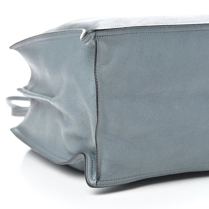 Prada Glace Calf Etiquette Tote Grey 9 of 16