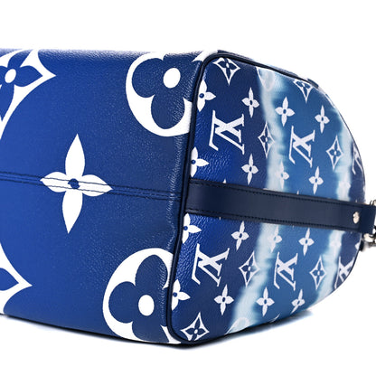 Louis Vuitton Monogram Escale Speedy Bandouliere 30 Blue 10 of 10